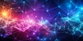 Abstract geometric background Plexus mesh backdrop Generative By AI