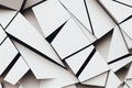 Abstract geometric background with polygonal shapes in white color Royalty Free Stock Photo