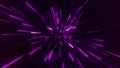 Abstract geometric background of radial lines. Dataflow tunnel. Explosive star. Movement effect. Glowing Lines concept