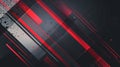 Abstract geometric background with red and white lines on a dark gray background Royalty Free Stock Photo