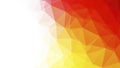 Abstract Geometric Background with Red Yellow and White Triangles Royalty Free Stock Photo