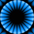 Seamless circle pattern blue black shiny