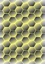 Abstract geometric background. Seamless pattern with a honeycomb pattern and an artistic black, and yellow gradient Royalty Free Stock Photo