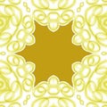 Seamless star pattern gold white