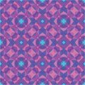 Abstract geometric background - seamless vector pattern in violet, pink and lilac colors. Ethnic boho style. Mosaic ornament. Royalty Free Stock Photo