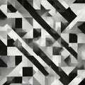 abstract geometric background An abstract spiral art texture pattern with a square shape and a black and white tone Royalty Free Stock Photo