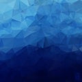 Abstract geometric background of triangles in blue