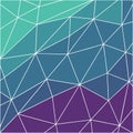 Abstract Geometric Background with Triangles in Teal and Purple Royalty Free Stock Photo
