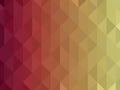 Abstract geometric background. Triangular pixelation. Mosaic, red gradient