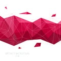 Abstract geometric background. Vector Polygon Illustration