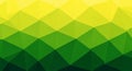 Abstract Geometric Background with Yellow and Green Gradient Triangles pattern Royalty Free Stock Photo