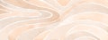 Abstract geometric beige acrylic and watercolor doodle wave strip line painting horizontal long background. Texture paper