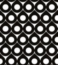 Abstract geometric black and white background, seamless pattern, vector background. Royalty Free Stock Photo