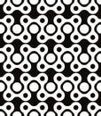 Abstract geometric black and white background, seamless pattern, vector background. Royalty Free Stock Photo