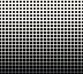Abstract geometric black and white gradient square halftone pattern