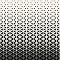 Abstract geometric black and white graphic design print halftone triangle pattern