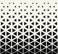 Abstract geometric black and white graphic design print halftone triangle pattern