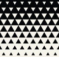 Abstract geometric black and white graphic design print triangle halftone pattern Royalty Free Stock Photo