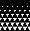 Abstract geometric black and white graphic design print triangle halftone pattern Royalty Free Stock Photo