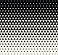 Abstract geometric black and white graphic design print triangle halftone pattern Royalty Free Stock Photo