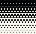 Abstract geometric black and white graphic design print triangle halftone pattern Royalty Free Stock Photo