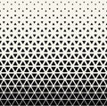 Abstract geometric black and white graphic design triangle halftone pattern Royalty Free Stock Photo