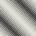 Abstract geometric black and white graphic design triangle halftone pattern Royalty Free Stock Photo