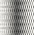 Abstract geometric black and white graphic halftone hexagon pattern Royalty Free Stock Photo