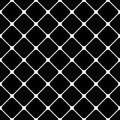 Abstract geometric black and white seamless pattern background - halftone vector graphic from diagonal rounded squares Royalty Free Stock Photo