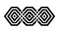 Abstract Geometric Block Pattern, Modern Design Repeat Motif, vector design Generative AI Royalty Free Stock Photo