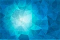 Abstract geometric blue background with triangular polygons Royalty Free Stock Photo