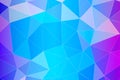 Abstract Geometric Blue Background with Triangular Polygons Royalty Free Stock Photo