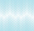Abstract geometric blue deco art halftone hexagone and triangle print pattern