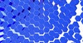 Abstract geometric blue hexagone background. 3D rendering. 3D illustration