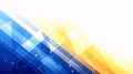 Abstract Geometric Blue and Yellow Technology Background Royalty Free Stock Photo