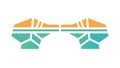 Abstract Geometric Bridge Structure for Conceptual Design, vector design Generative AI Royalty Free Stock Photo