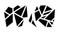 Abstract Geometric Broken Shapes Vector Graphic Design, vector design Generative AI Royalty Free Stock Photo