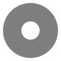 Abstract geometric checkered circle pattern