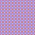 Abstract geometric checkered seamless ornament in pink, lilac, blue and yellow Royalty Free Stock Photo