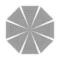 Abstract geometric circle design element. Lines pattern.Abstract geometric circle rotation pattern. mandala illusion.