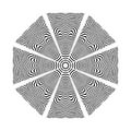 Abstract geometric circle design element. Lines pattern.Abstract geometric circle rotation pattern. mandala illusion.