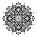 Abstract geometric circle rotation pattern