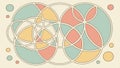 Abstract geometric circles pattern modern design background vector design Generative AI Royalty Free Stock Photo