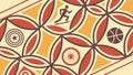 Abstract Geometric Circular Interlocking Pattern, Ornate Design, vector design Generative AI Royalty Free Stock Photo