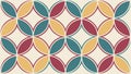 Abstract geometric circular pattern decorative grid design, vector design Generative AI Royalty Free Stock Photo