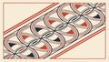 Abstract Geometric Circular Pattern, Modern Repeating Design Element, vector design Generative AI Royalty Free Stock Photo