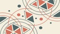 Abstract geometric and circular patterns, dynamic design, vector design Generative AI Royalty Free Stock Photo