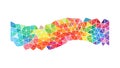 Abstract Geometric Colorful Polygonal Pattern Vector Design, vector design Generative AI Royalty Free Stock Photo