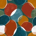 Abstract Geometric Colorful Stones Pattern in Modern Vibrant Design. Royalty Free Stock Photo