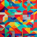 1653 Abstract Geometric Composition: An artistic and modern background featuring abstract geometric composition with clean lines